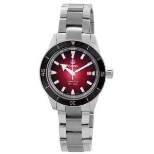 rado captain cook automatic red dial men's watch r32105353