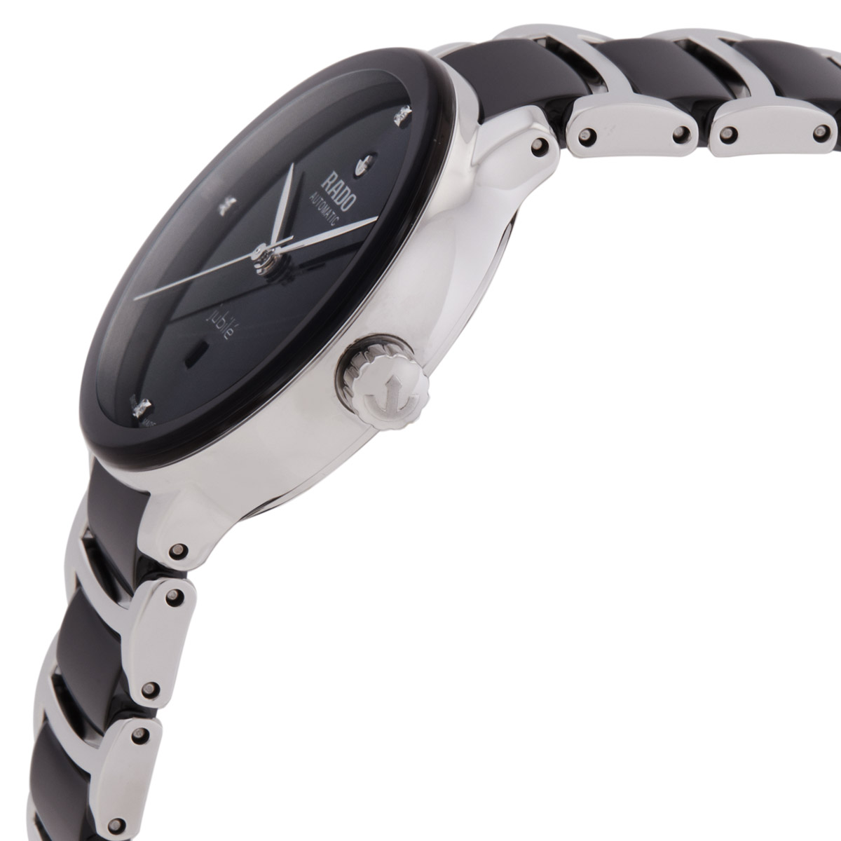 rado centrix automatic diamond black dial ladies watch r30020712 rado centrix automatic diamond black dial ladies watch r30020712