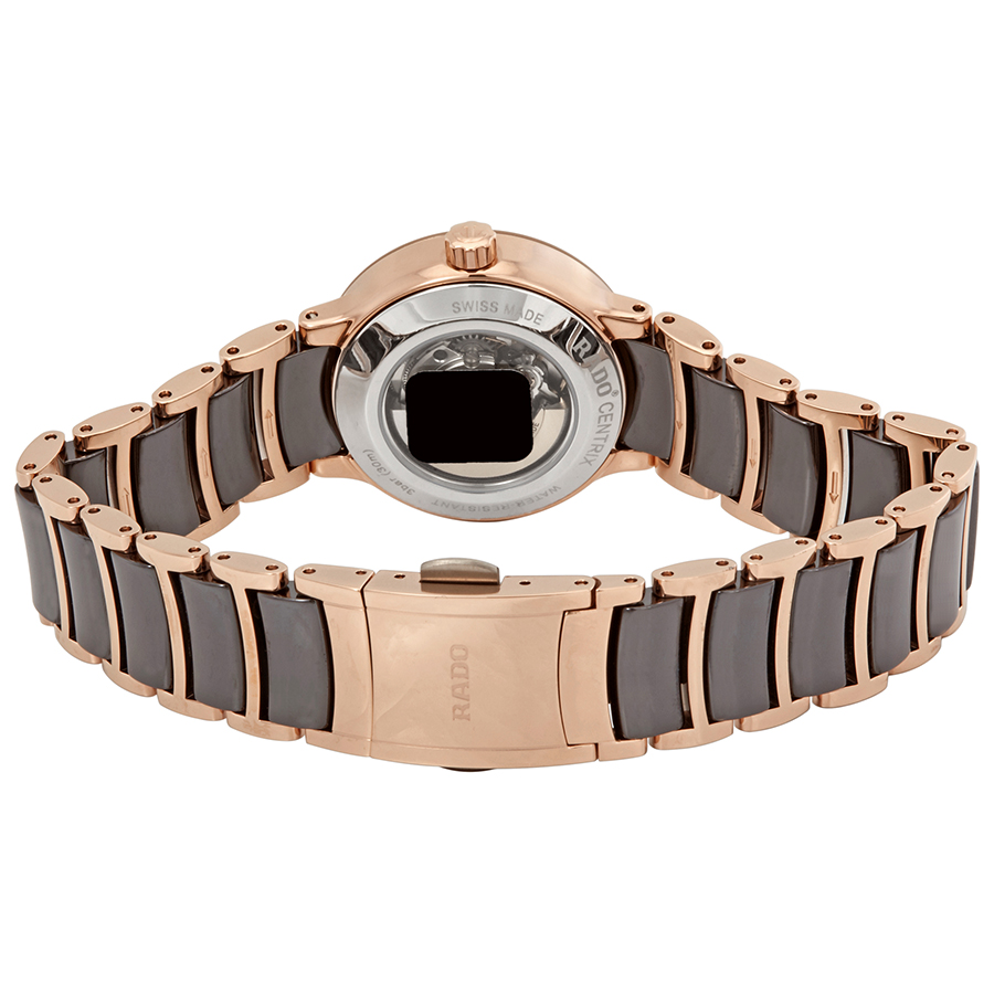 rado centrix automatic diamond brown dial ladies watch r30183752 rado centrix automatic diamond brown dial ladies watch r30183752