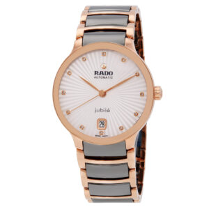 rado centrix automatic diamond silver dial ladies watch r30037742