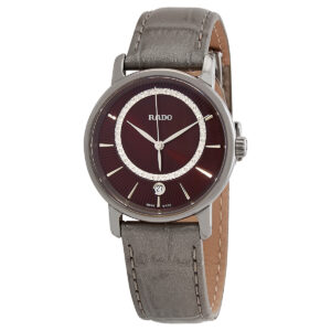 rado diamaster diamonds quartz brown dial ladies watch r14064735