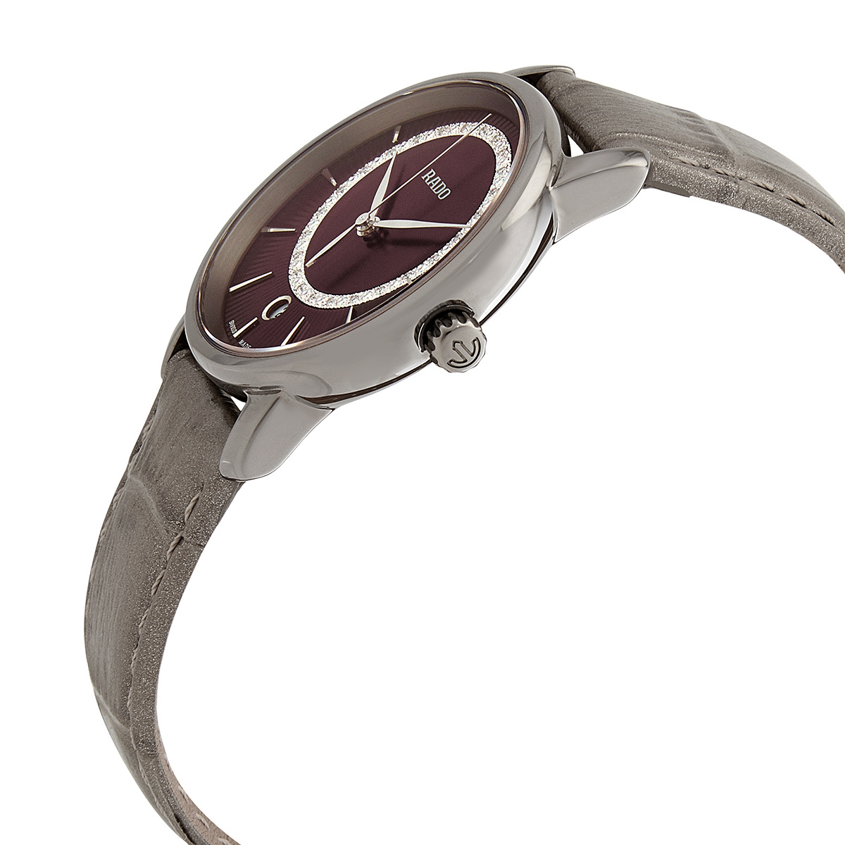 rado diamaster diamonds quartz brown dial ladies watch r14064735 rado diamaster diamonds quartz brown dial ladies watch r14064735