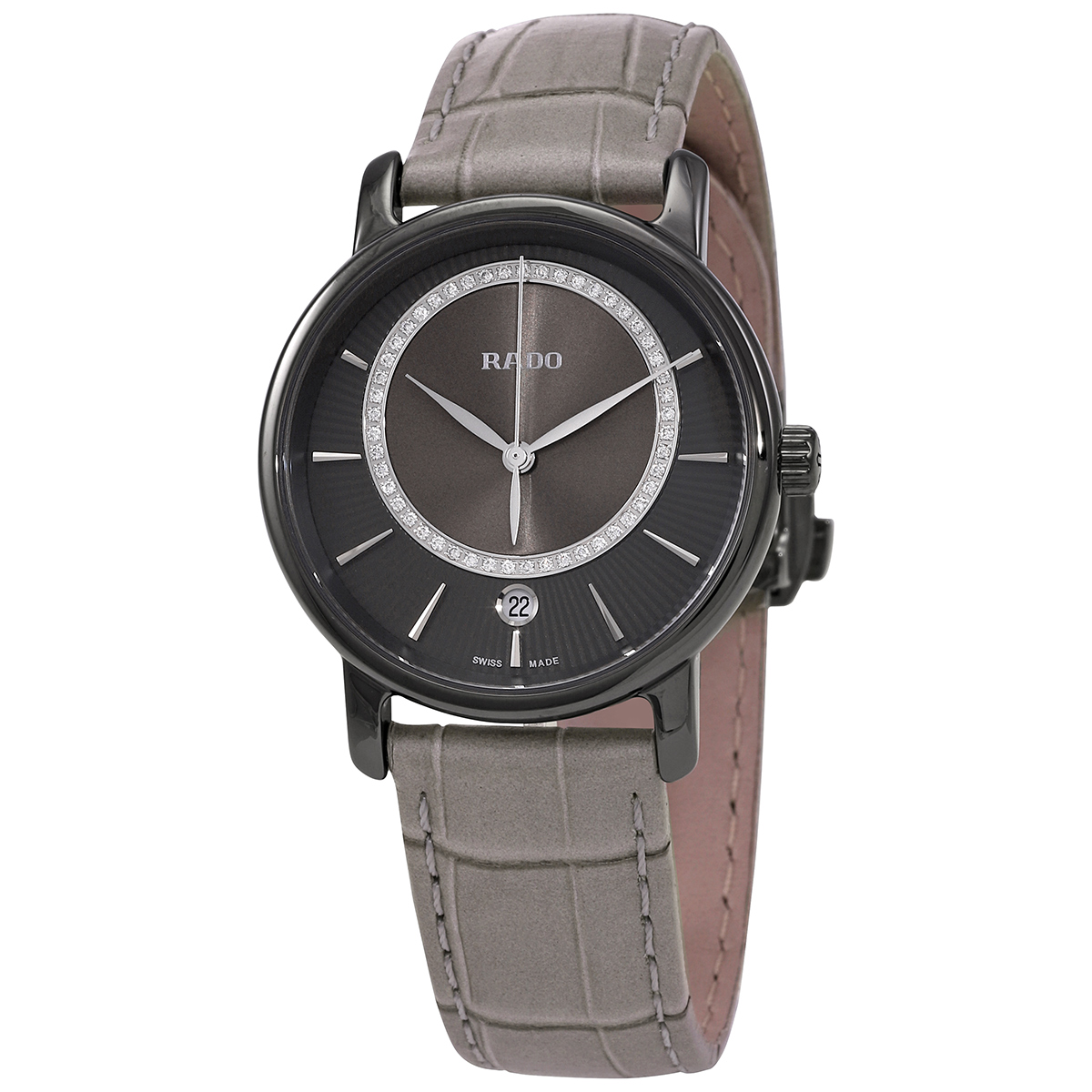 rado diamaster quartz green dial ladies watch r14064715 rado diamaster quartz green dial ladies watch r14064715