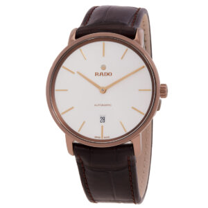 rado diamaster thinline automatic silver dial men's watch r14068026