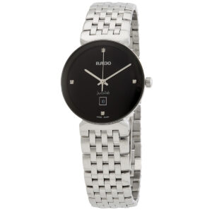 rado florence quartz diamond black dial ladies watch r48913713