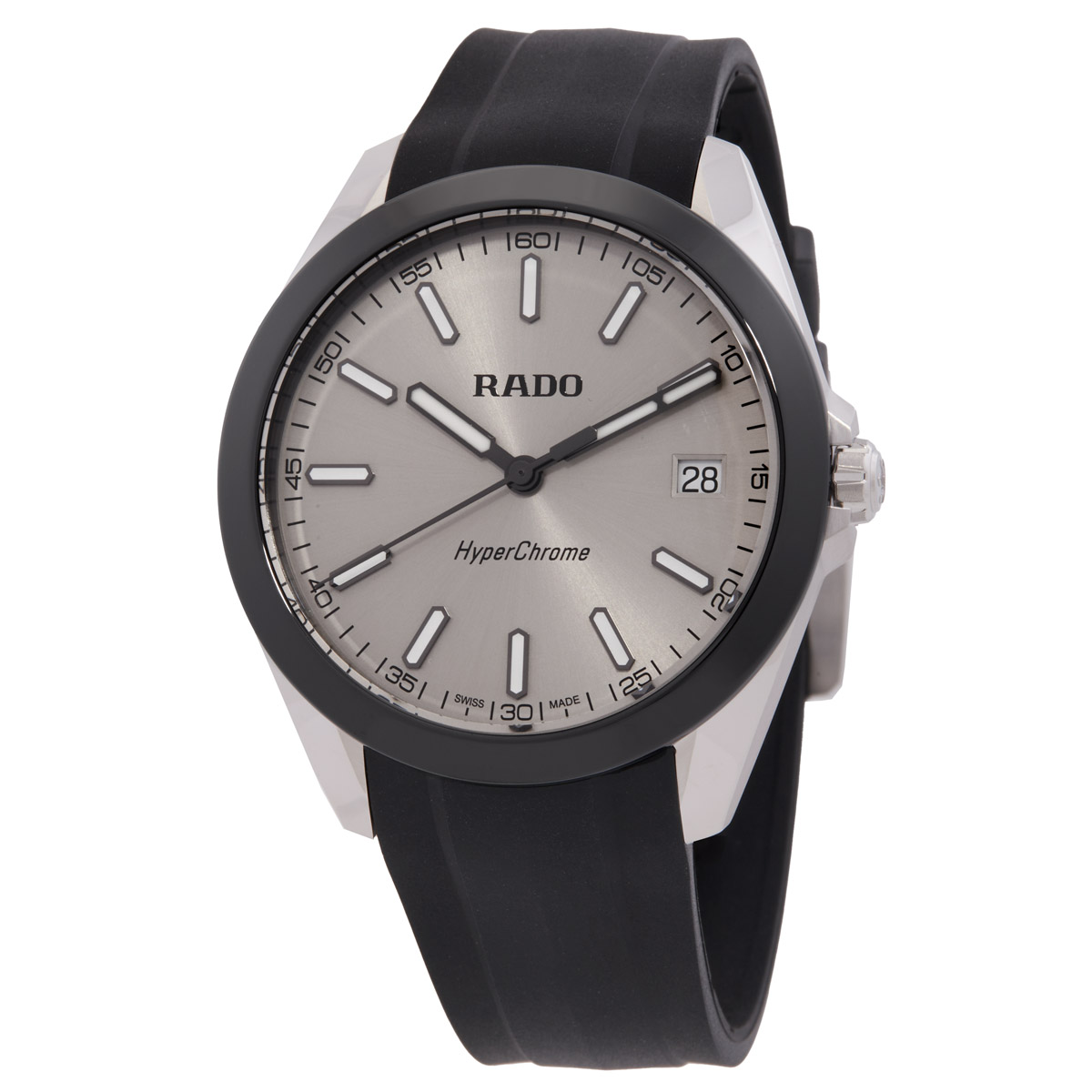 rado hyperchrome quartz rhodium sunray dial men's watch r32280109 rado hyperchrome quartz rhodium sunray dial men's watch r32280109