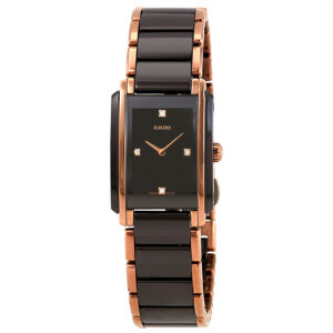 rado integral black diamond dial ladies watch r20201712