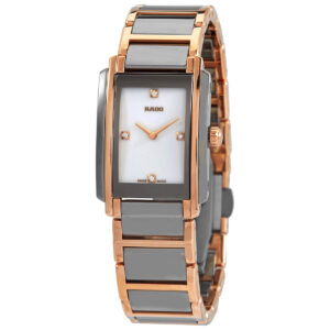 rado integral diamonds quartz white dial ladies watch r20141712