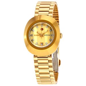 rado original diastar champagne dial ladies watch r12416633
