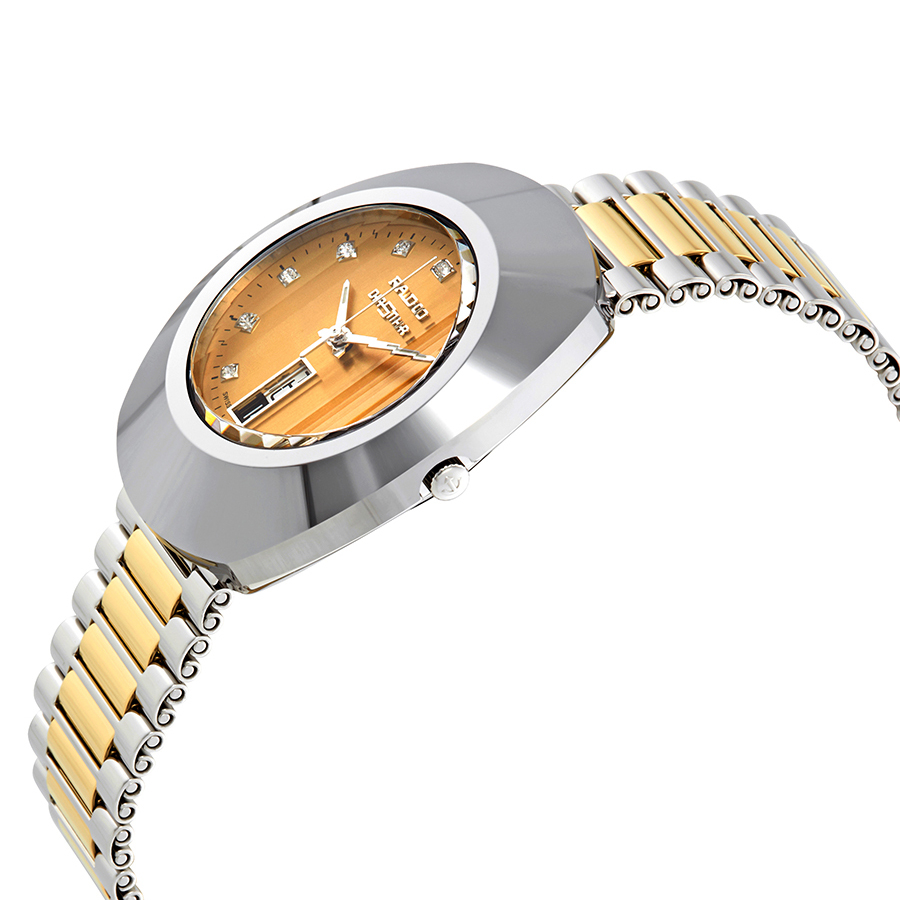 rado original yellow gold dial two tone ladies watch r12305304 rado original yellow gold dial two tone ladies watch r12305304