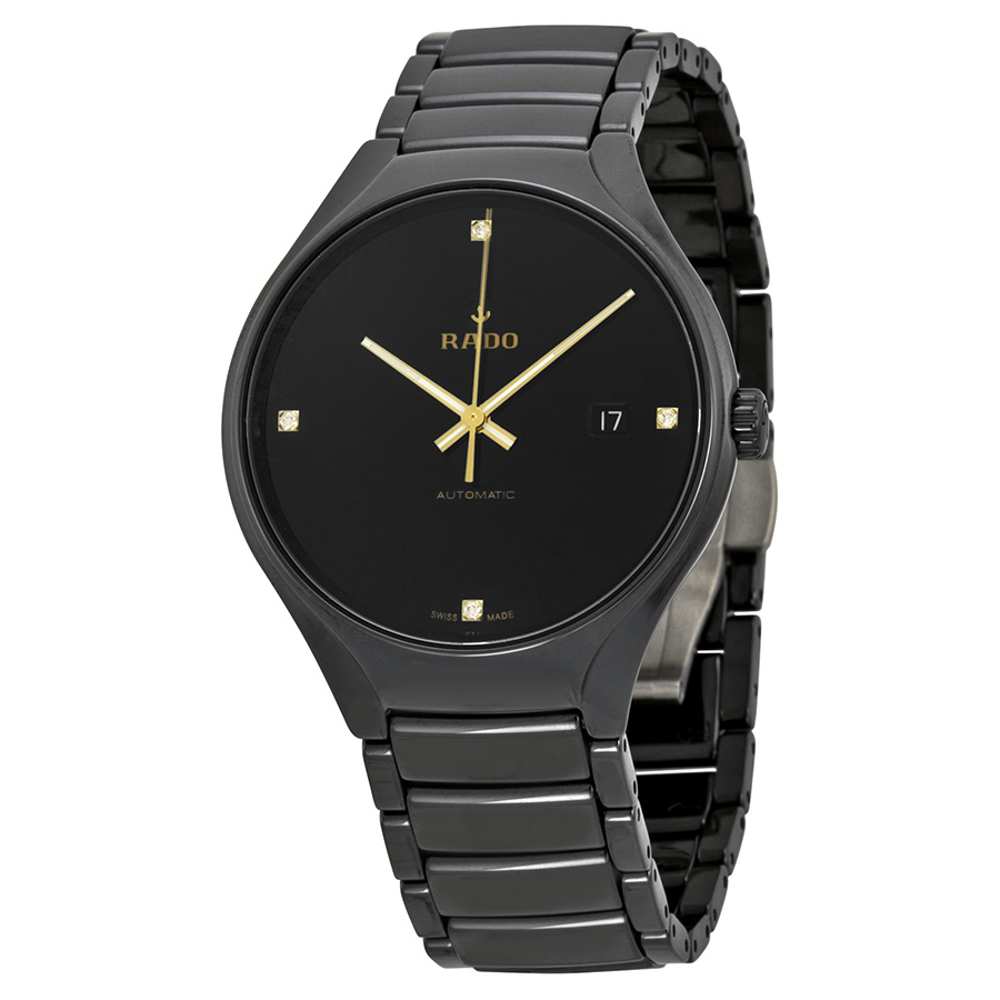 rado true black dial black ceramic men's watch r27056712 rado true black dial black ceramic men's watch r27056712