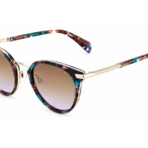 rag and bone brown shaded violet oval ladies sunglasses rnb 1058/g/s 05mu/qr 53
