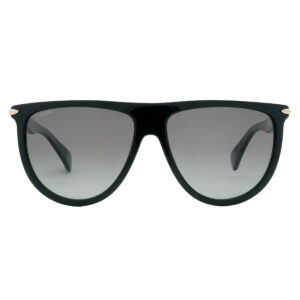 rag and bone polarized grey browline ladies sunglasses rnb1056/s 0807/wj 57
