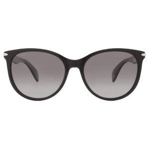 rag and bone polarized grey gradient oval ladies sunglasses rnb1020/s 0807/wj 54