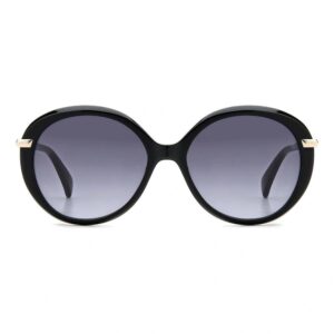 rag and bone rag & bone grey round ladies sunglasses rnb1075/s 0807/9o 56