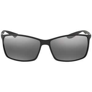 ray ban ray ban liteforce polarized silver mirror square men's sunglasses rb4179 601s82 62