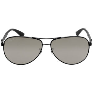 ray ban ray ban polarized grey mirror aviator men's sunglasses rb8313 002/k7 61