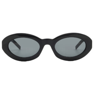 saint laurent black oval ladies sunglasses sl m136 001 52