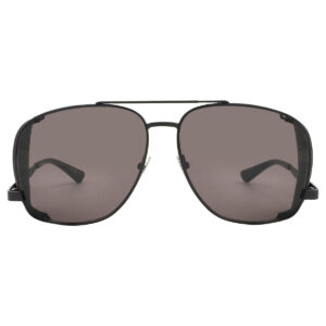 saint laurent black pilot men's sunglasses sl 653 leon leather spoiler 002 59