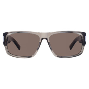 saint laurent grey rectangular men's sunglasses sl 689 004 59