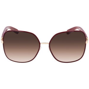 ferragamo salvatore ferragamo bordeaux gradient square ladies sunglasses sf150s 728 59