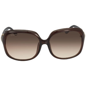 ferragamo salvatore ferragamo brown gradient rectangular ladies sunglasses sf739sa 210 59