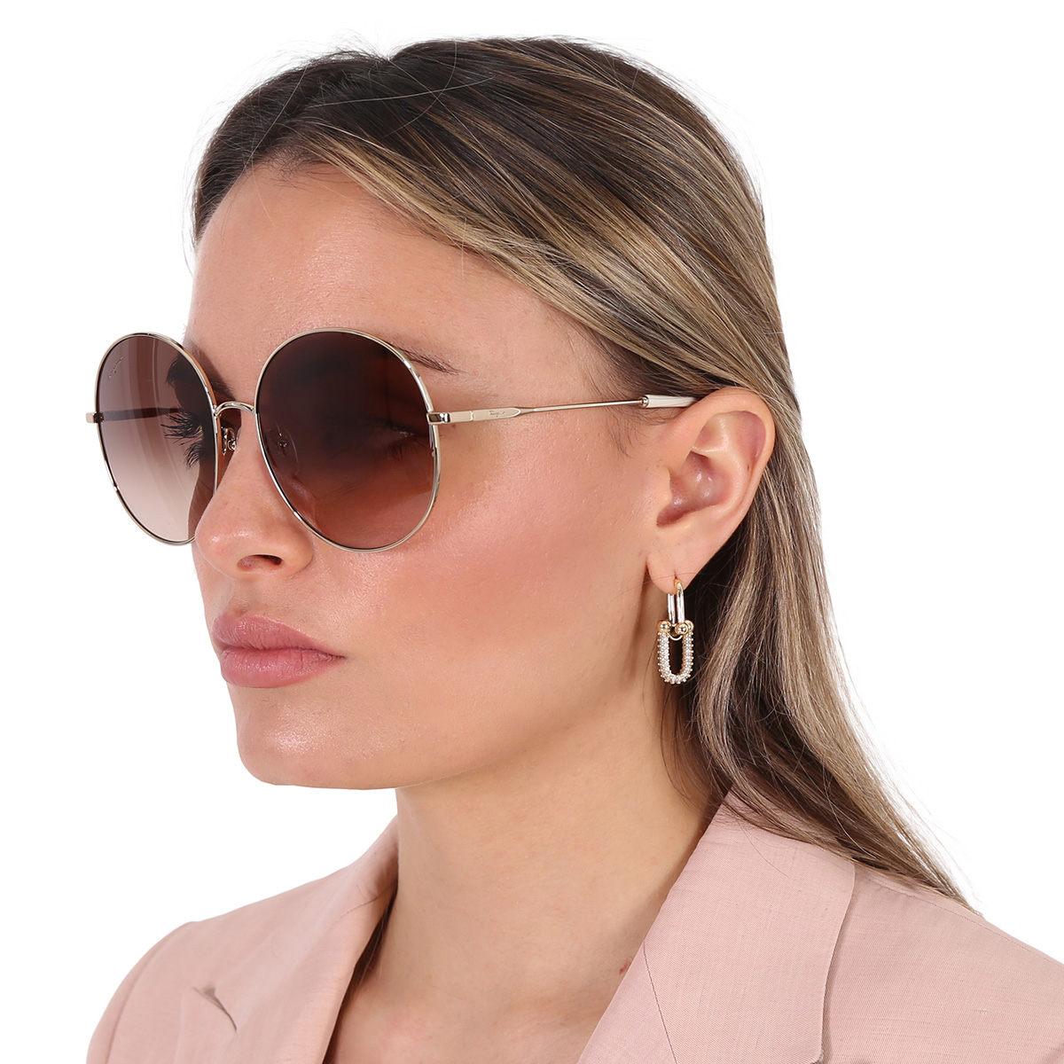 ferragamo salvatore ferragamo brown gradient round ladies sunglasses sf299s 703 60 ferragamo salvatore ferragamo brown gradient round ladies sunglasses sf299s 703 60