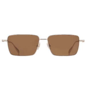 ferragamo salvatore ferragamo brown rectangular men's sunglasses sf309s 745 57