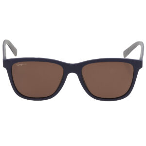 ferragamo salvatore ferragamo brown rectangular men's sunglasses sf998s 427 57