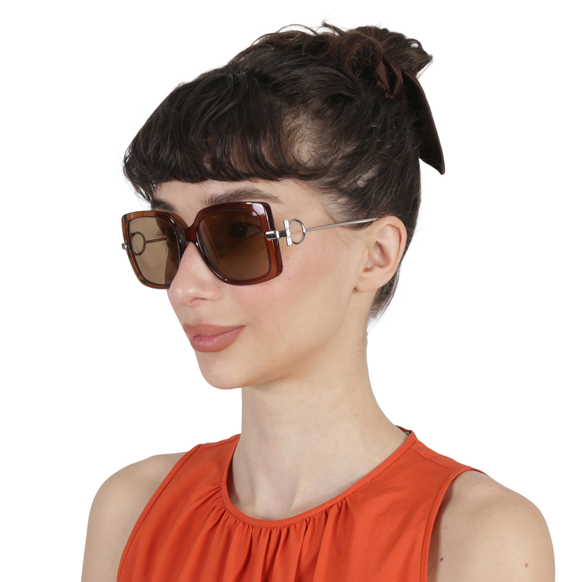 ferragamo salvatore ferragamo brown square ladies sunglasses sf913s 210 55 ferragamo salvatore ferragamo brown square ladies sunglasses sf913s 210 55