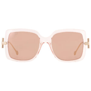 ferragamo salvatore ferragamo brown square ladies sunglasses sf913s 290 55
