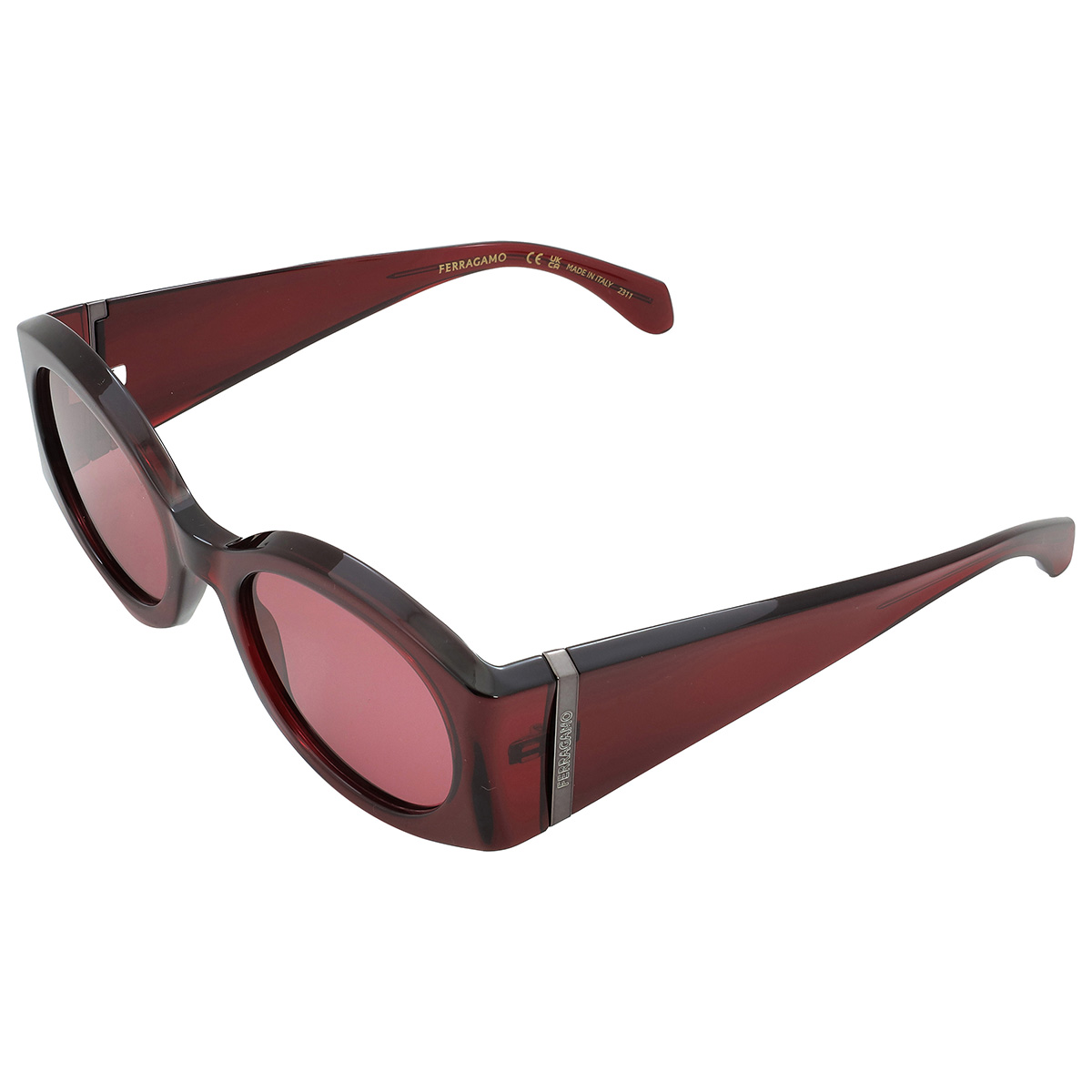 ferragamo salvatore ferragamo burgundy oval ladies sunglasses sf2008s 612 55 ferragamo salvatore ferragamo burgundy oval ladies sunglasses sf2008s 612 55