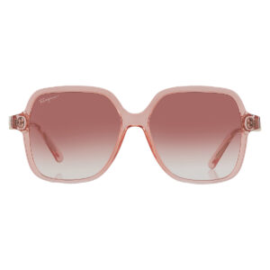 ferragamo salvatore ferragamo coral square ladies sunglasses sf1083s 840 57