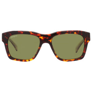 ferragamo salvatore ferragamo green square men's sunglasses sf1087s 219 56