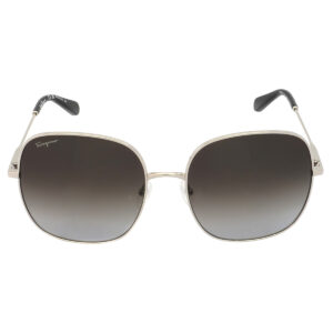 ferragamo salvatore ferragamo grey gradient square ladies sunglasses sf300s 041 59