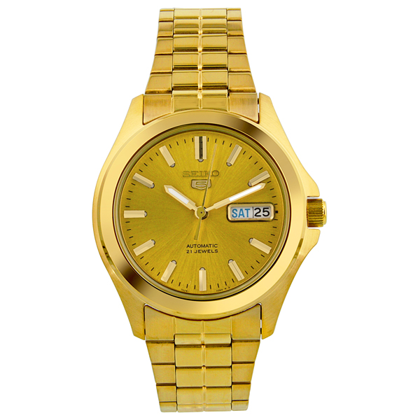 seiko 5 all gold plated stainless steel men's watch snkk98 seiko 5 all gold plated stainless steel men's watch snkk98