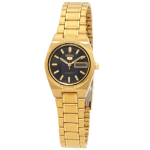 seiko 5 automatic black dial ladies watch sym602k1