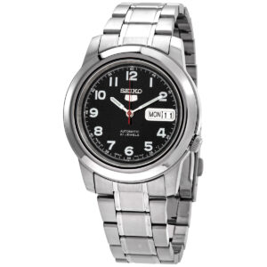seiko 5 automatic black dial men's watch snkk35j1