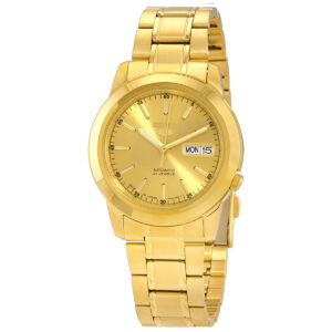 seiko 5 automatic champagne dial men's watch snke56j1