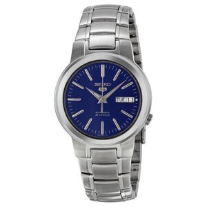 seiko series 5 automatic blue dial men's watch snka05k
