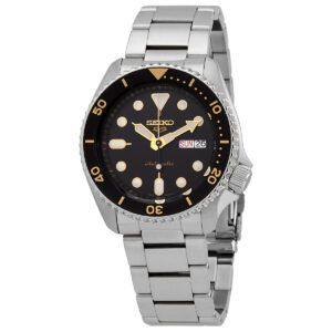 seiko 5 sports automatic black dial men's watch srpd57k1