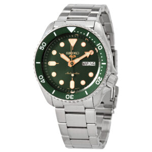 seiko 5sports automatic green dial men's watch srpd63k1