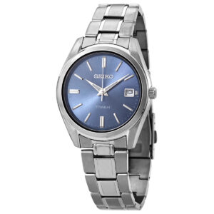 seiko essentials quartz blue dial men's watch sur371