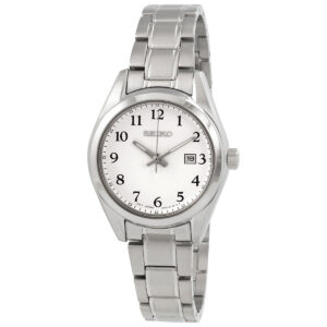 seiko core quartz white dial ladies watch sur465p1