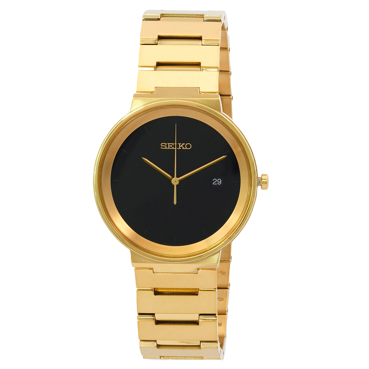 seiko essentials quartz black dial men's watch sur488 seiko essentials quartz black dial men's watch sur488