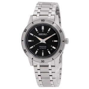 seiko presage automatic black dial men's watch srpl09j1