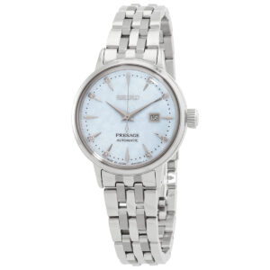 seiko presage automatic diamond blue dial ladies watch sre007j1