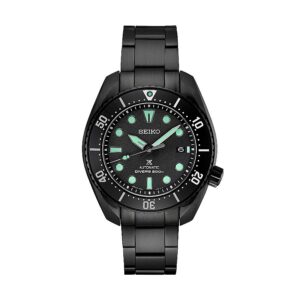 seiko prospex automatic black dial men's watch spb433