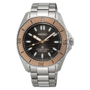 seiko prospex luxe automatic black dial men's watch spb485