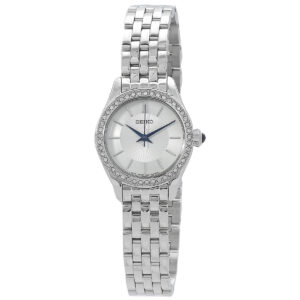 seiko quartz white dial ladies watch sur539